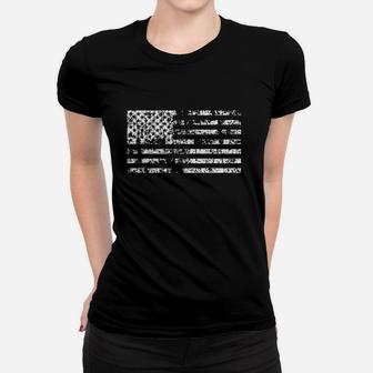 Distressed American Flag Patriotic July 4Th Women T-shirt | Crazezy