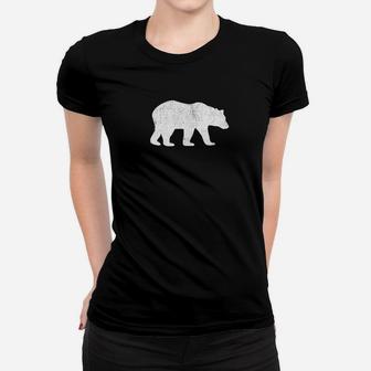 Distressed Bear Walking Women T-shirt - Thegiftio UK
