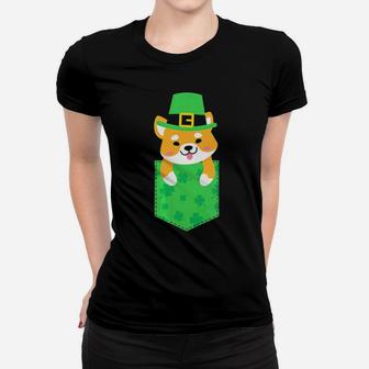 Dog Cute Irish Shiba Inu Funny St Patricks Day Women T-shirt - Monsterry AU
