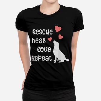 Dog Rescue Mom Mama Animal Rescue Dog Lover Gift For Women Women T-shirt | Crazezy