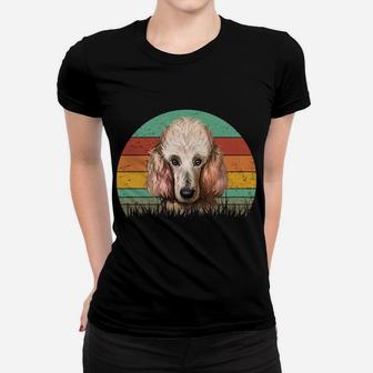 Dogs 365 Retro Poodle Dog Vintage Style Women T-shirt | Crazezy DE