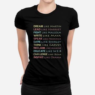 Dream Like Martin Inspirational Black History Women T-shirt - Thegiftio UK