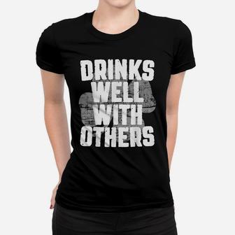 Drinks Well With Others St Patrick Day Gift Shirt Women T-shirt | Crazezy CA