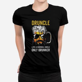 Druncle Like A Normal Uncle Only Drunker Women T-shirt - Monsterry