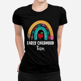 Early Childhood Team, Funny Boho Rainbow For Teachers Women T-shirt | Crazezy DE