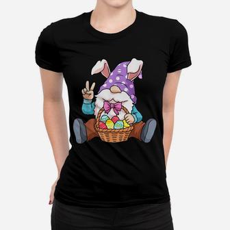 Easter Gnome Shirt Egg Hunting Women Spring Gnomes Women T-shirt | Crazezy CA