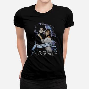 Edward-Scissorhands-She-Never-Saw-Him-Again-Not-After-That-Night Women T-shirt - Monsterry