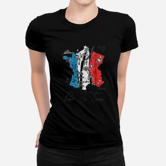 Eiffel Tower City Map Flag I Love Paris France Women T-shirt | Crazezy