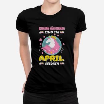 Einhorn Geburtstag April Frauen T-Shirt - Seseable