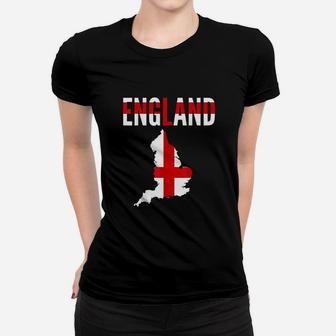 England Country Map Flag Women T-shirt | Crazezy