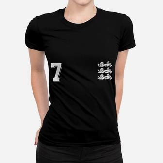 England Football Jersey 1966 Soccer 7 Red Lions Women T-shirt | Crazezy