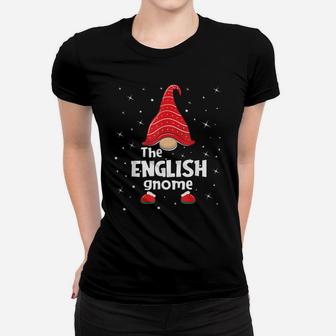 English Gnome Family Matching Christmas Funny Gift Pajama Women T-shirt | Crazezy
