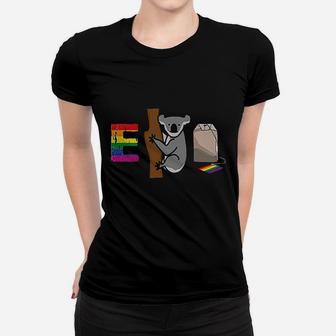 Equality Rainbow Flag Lgbt Gay Pride Gift Koala Women T-shirt | Crazezy DE