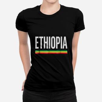 Ethiopia Flag National Ethiopian Women T-shirt | Crazezy CA