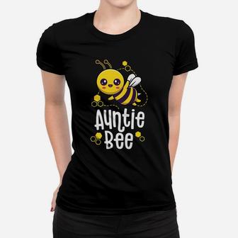 Family Bee Shirts Auntie Aunt Birthday First Bee Day Outfit Women T-shirt | Crazezy UK