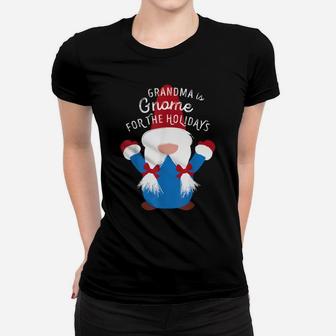 Family Matching Christmas Tshirt Grandma Gnome Cute Fun Gift Women T-shirt | Crazezy