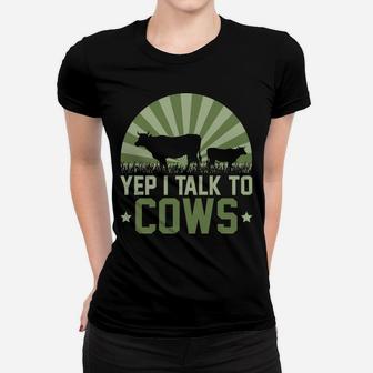 Farm Animal Lover Gift Idea Retro Cow Women T-shirt | Crazezy AU