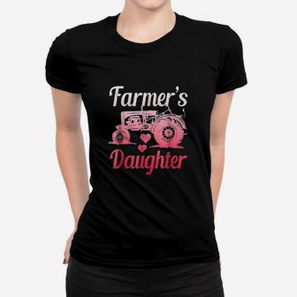 Farmers Daughter Farm Girl Tractor Lover Women T-shirt | Crazezy UK