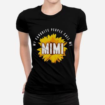 Favorite People Call Me Mimi Shirt Sunflower Gift Women T-shirt | Crazezy DE