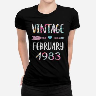 February Girls 1983 Birthday Gift 38 Years Old Made In 1983 Women T-shirt | Crazezy AU