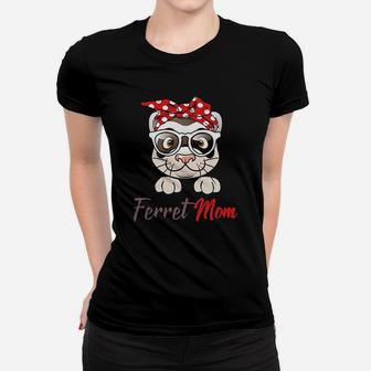 Ferret Mom Funny Women T-shirt | Crazezy UK