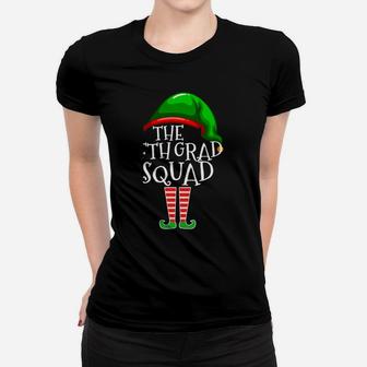 Fifth Grade Squad Elf Group Matching Christmas Gifts Teacher Sweatshirt Women T-shirt | Crazezy DE