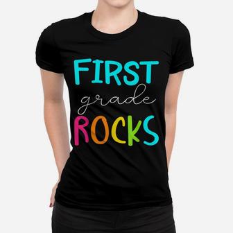 First Grade Rocks Shirt Team 1St Grade Teacher Women T-shirt | Crazezy DE