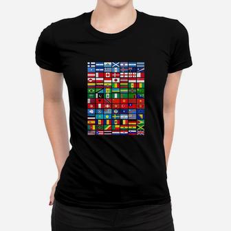 Flags Of The Countries Of The World International Gift Women T-shirt | Crazezy