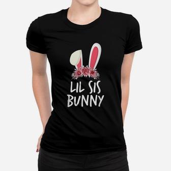 Flower Lil Sis Bunny Ears Easter Matching Outfits Family Women T-shirt | Crazezy AU
