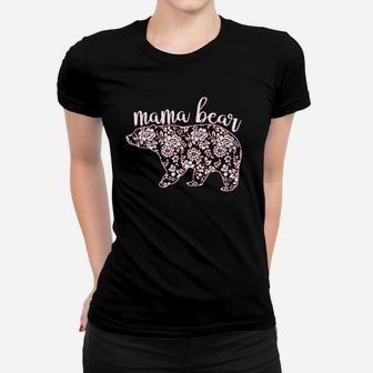 Flower Mama Bear Cute Women T-shirt | Crazezy