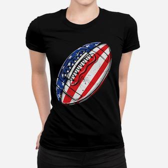 Football Ball 4Th Of July American Flag Usa Us Women T-shirt - Monsterry AU