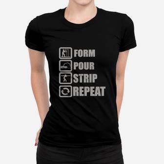 Form Pour Strip Repeat Concrete T Shirt Women T-shirt - Thegiftio UK