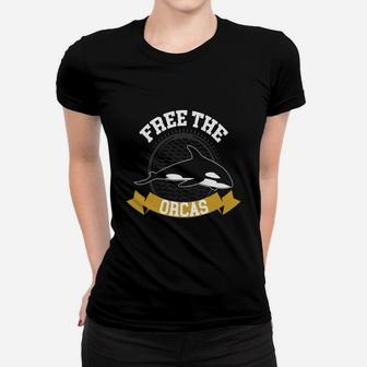 Free The Orcas Cool Killer Whale Women T-shirt - Thegiftio