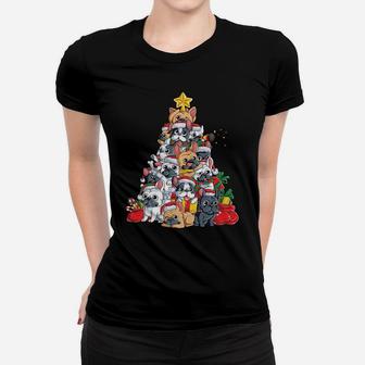 French Bulldog Christmas Tree Dog Santa Xmas Gifts Boys Kids Sweatshirt Women T-shirt | Crazezy CA