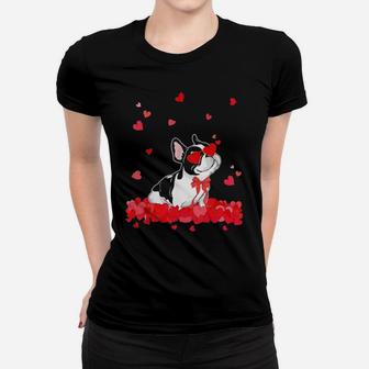 French Bulldog Valentines Day Women T-shirt - Monsterry