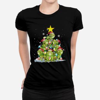 Frog Ornament Decoration Christmas Tree Tee Xmas Gifts Sweatshirt Women T-shirt | Crazezy
