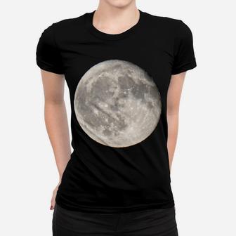 Full Moon Night Sky The Moon Women T-shirt | Crazezy CA
