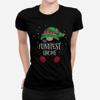Funniest Gnome Family Matching Pajamas Christmas Gift Women T-shirt | Crazezy AU