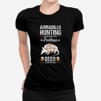 Funny Beer Lover Armadillo Possum Hunting Hunter Gift Women T-shirt | Crazezy AU