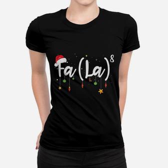 Funny Christmas Santa Fa La Math Gift Women T-shirt - Thegiftio UK
