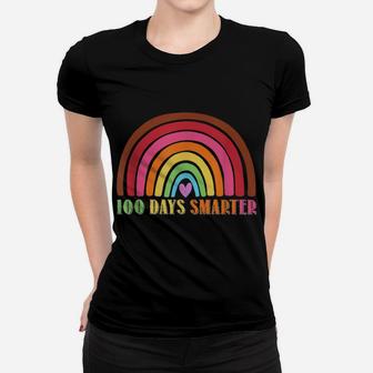 Funny Colorful Happy 100 Days Smarter Student Teacher Women T-shirt | Crazezy CA
