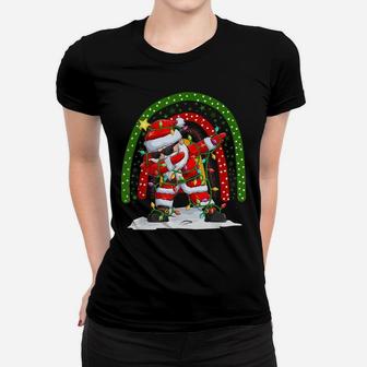 Funny Dabbing Santa Christmas Boho Rainbow Kid Boy Girl Women T-shirt | Crazezy AU