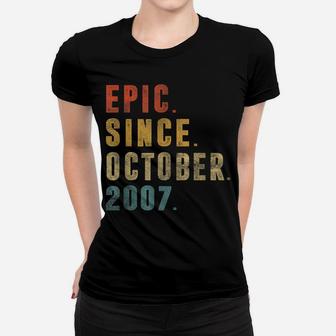 Funny Epic Since October 2007 14Th Birthday 14 Year Old Women T-shirt | Crazezy AU