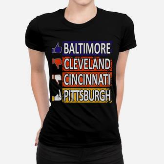 Funny Football Fan Of Baltimore City Women T-shirt | Crazezy DE