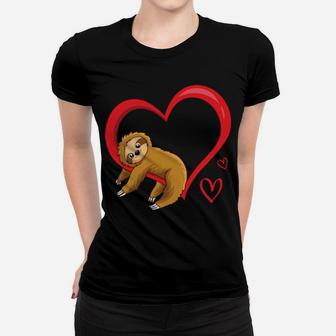 Funny Heart Sloth Love Valentines Day Sloth Boys Girls Shirt Women T-shirt - Monsterry UK