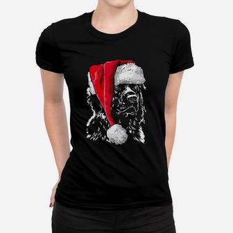Funny Leonberger Santa Christmas Dog Mom Gift Present Dog Women T-shirt | Crazezy DE