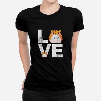 Funny Love Hamsters Animal Toys Pets Lovers Women T-shirt | Crazezy DE