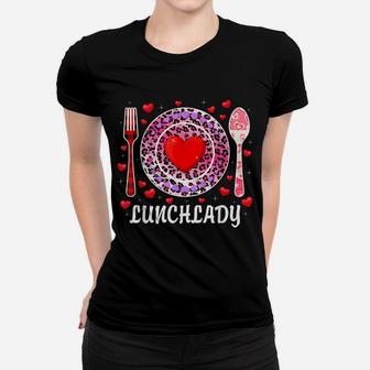 Funny Lunch Lady Happy Valentine's Day Women Matching Women T-shirt | Crazezy