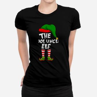 Funny Matching Family Christmas The Cool Uncle Elf Women T-shirt | Crazezy UK