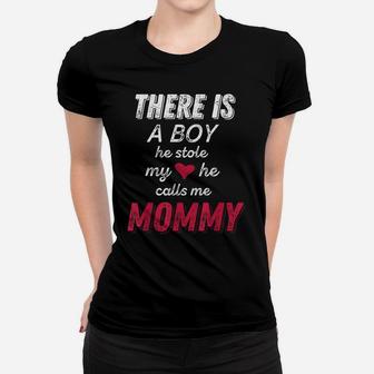 Funny Mom Shirts From Son, He Calls Me Mommy Women T-shirt | Crazezy CA